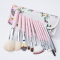 Personalized Cosmetic Brush with 12 Piece Makeup Brush Set